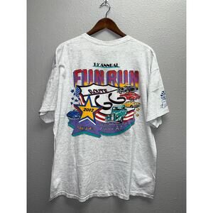 Vintage Route 66 Shirt 15th Annual Fun Run Arizona Gray Car Graphic Tee 2002 XL